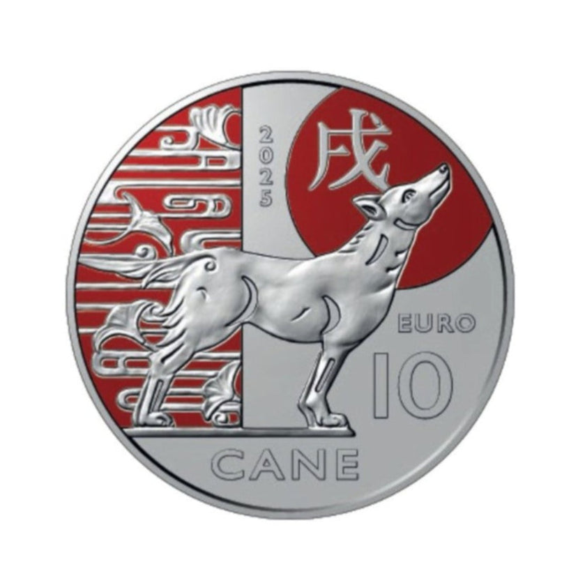 2025 Chinese Lunar Calendar "Dog" 10€ - San Marino
